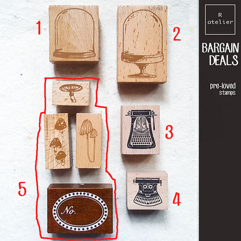 Bargain Pre-loved Scrapbooking Wooden Stamps