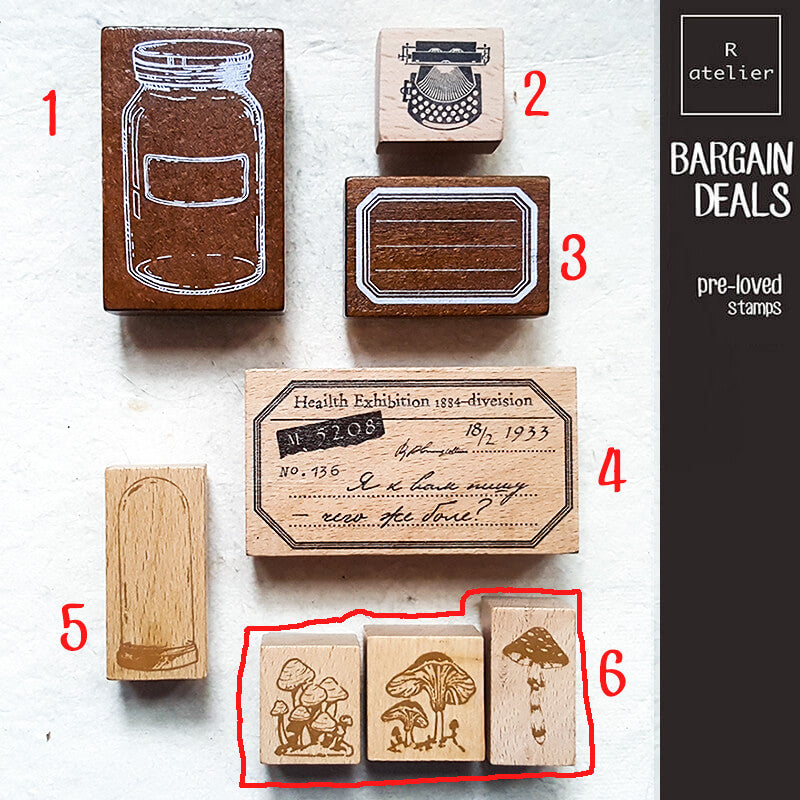 Bargain Pre-loved Scrapbooking Wooden Stamps