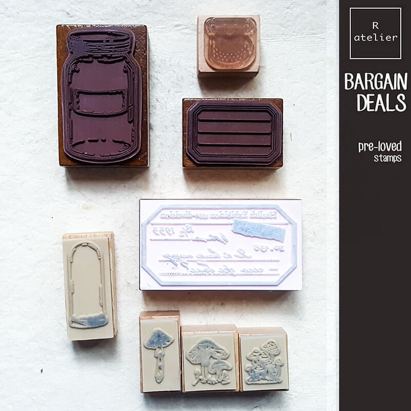 Bargain Pre-loved Scrapbooking Wooden Stamps