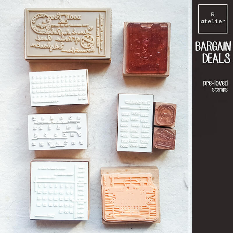 Bargain Pre-loved Scrapbooking Wooden Stamps