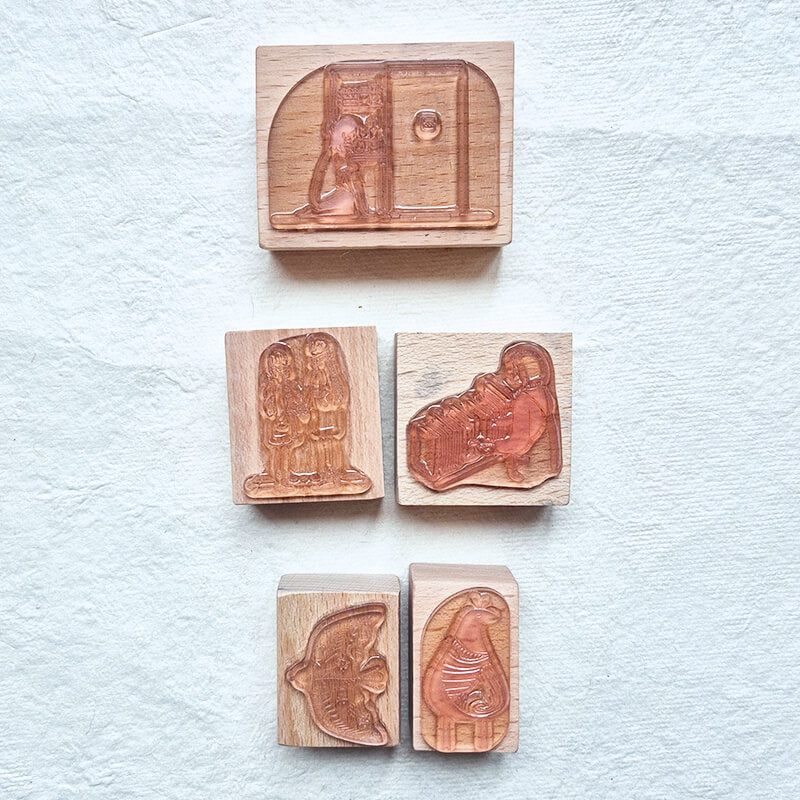 Bargain Pre-loved Scrapbooking Wooden Stamps