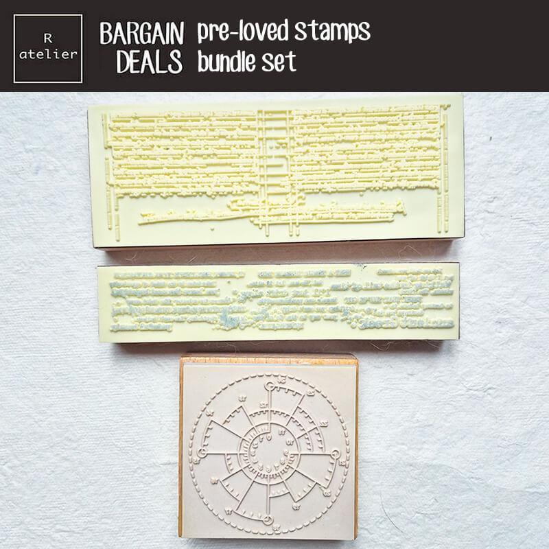 Bargain Pre-loved Scrapbooking Wooden Stamps