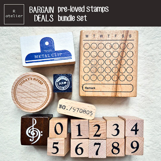 Bargain Pre-loved Scrapbooking Wooden Stamps