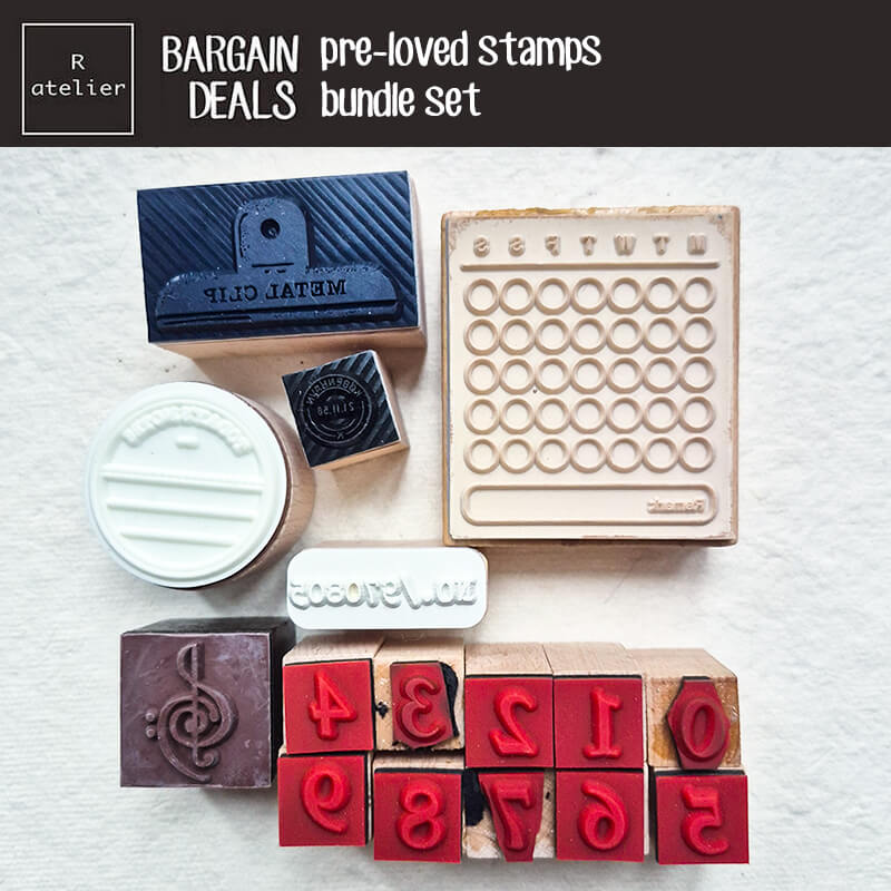 Bargain Pre-loved Scrapbooking Wooden Stamps