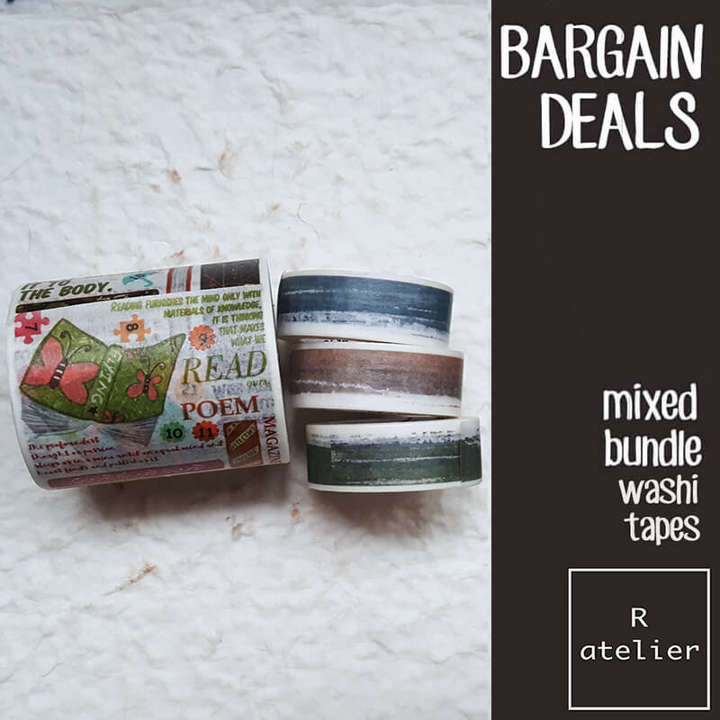 Mixed Bundle Scrapbooking Washi Tapes (Bargain Deals)