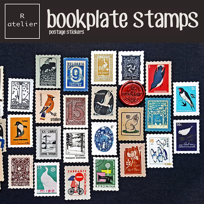 bookplate postage Scrapbooking Stickers