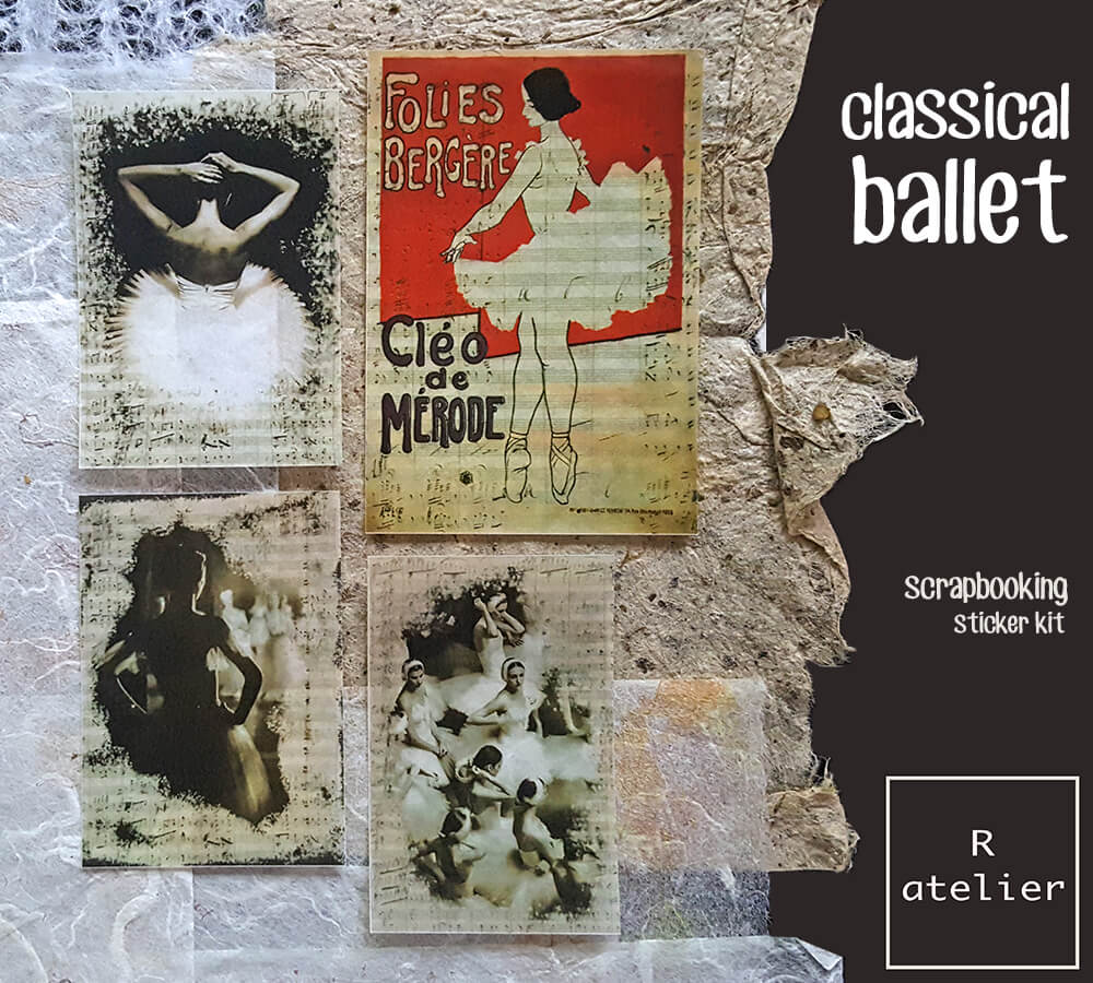 Classical Ballet Series | Scrapbooking Stickers Kit