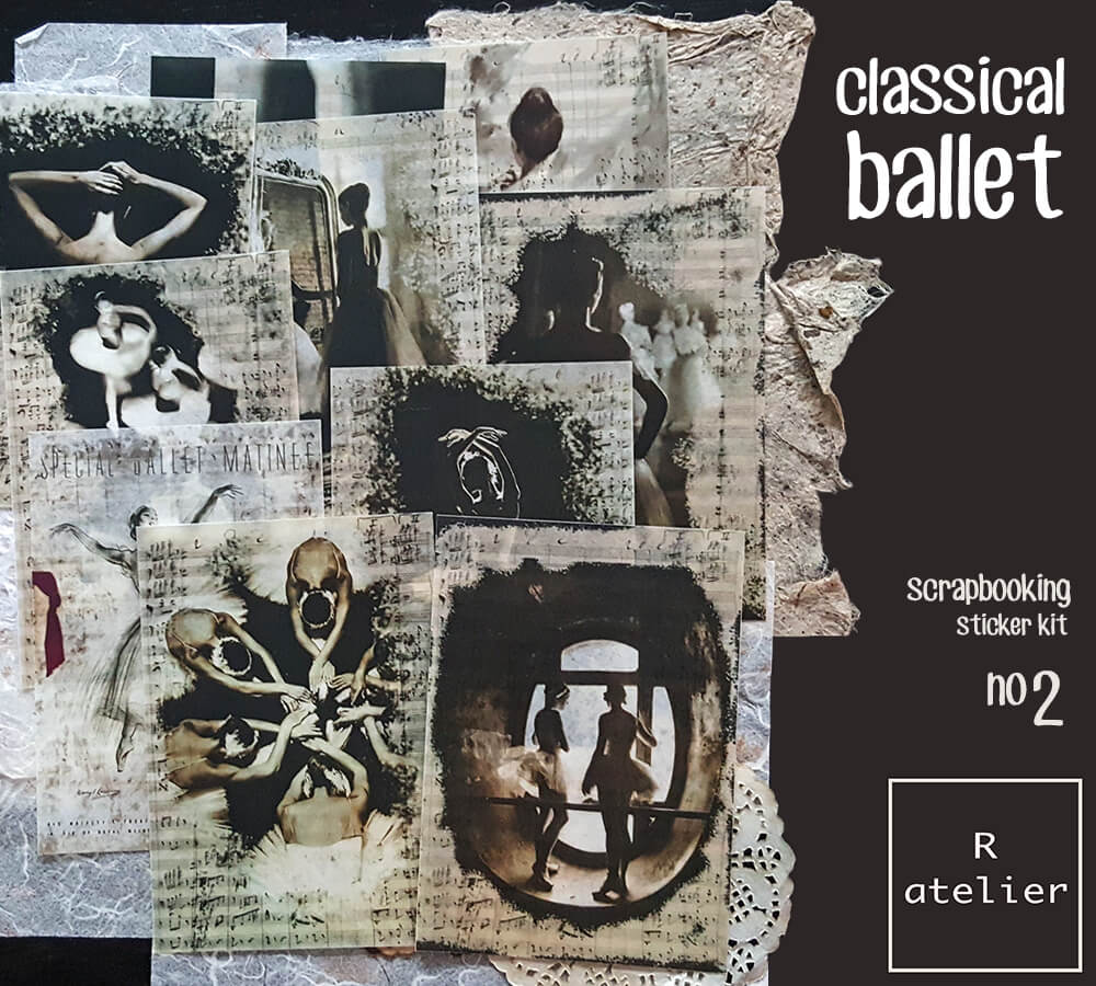 Classical Ballet Series | Scrapbooking Stickers Kit