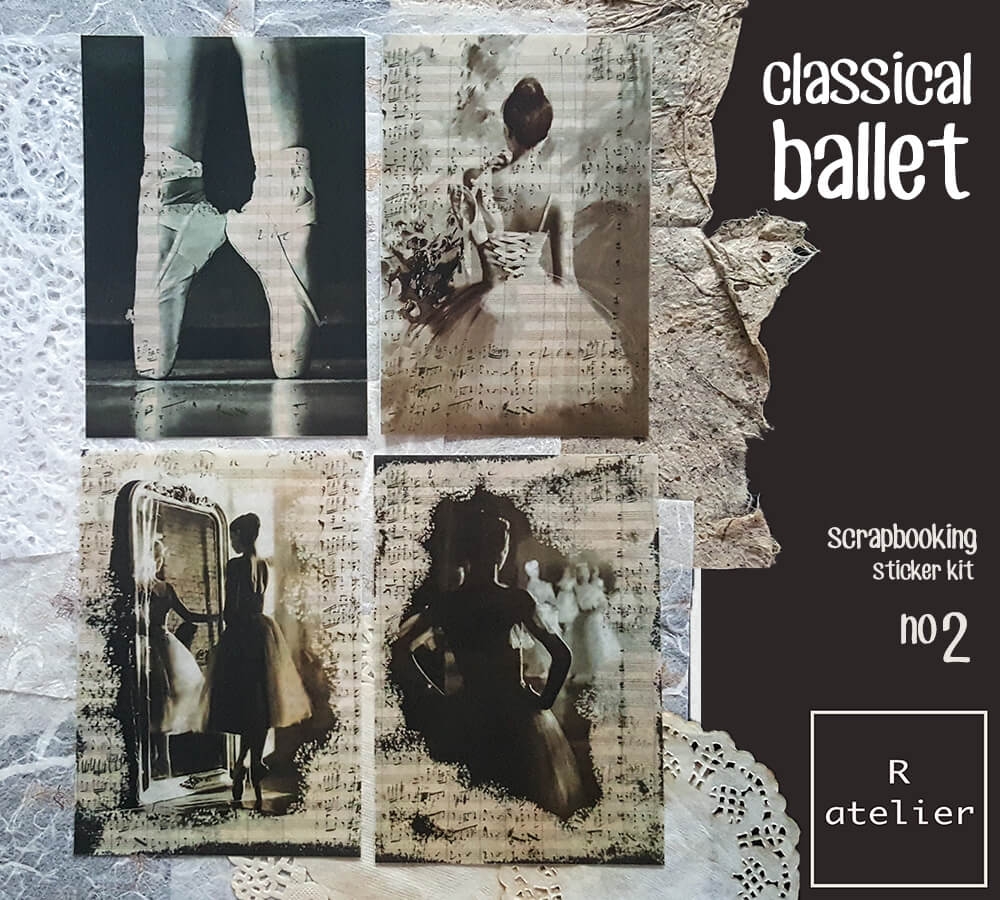 Classical Ballet Series | Scrapbooking Stickers Kit