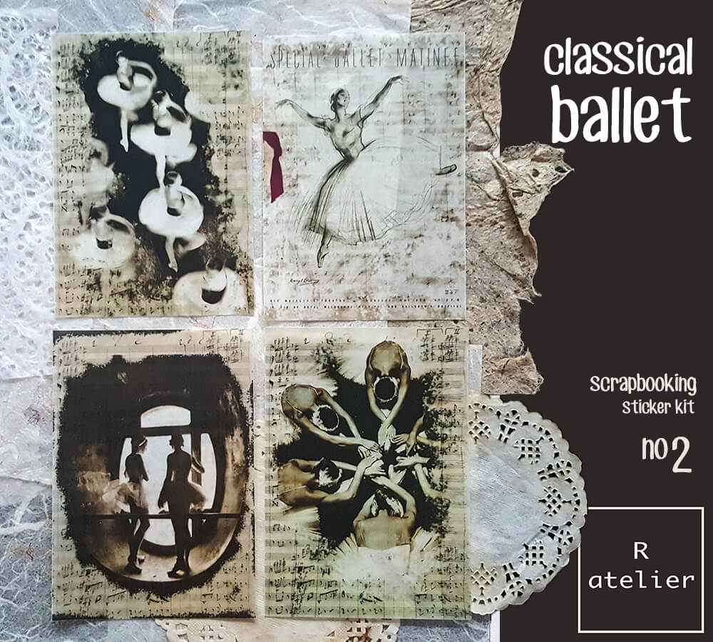 Classical Ballet Series | Scrapbooking Stickers Kit