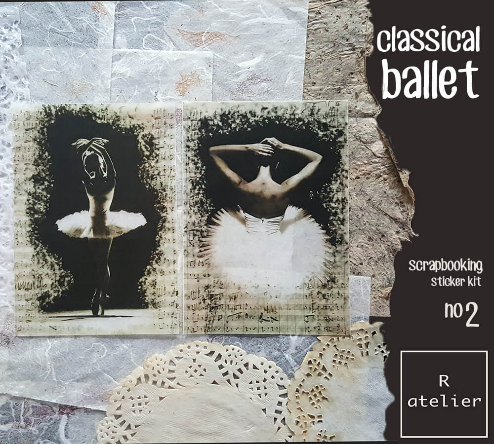 Classical Ballet Series | Scrapbooking Stickers Kit