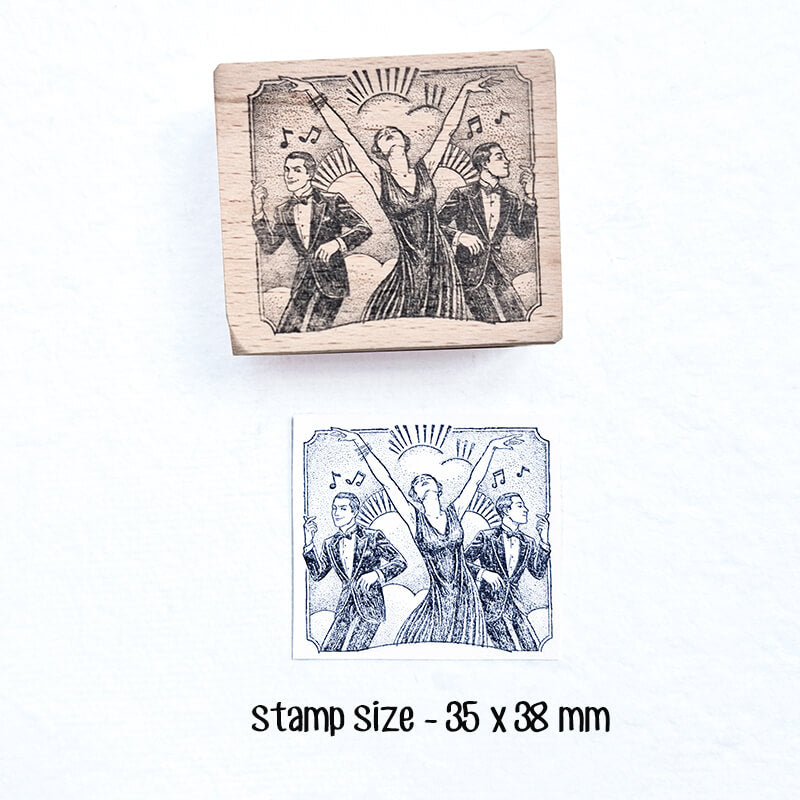 New York Roaring 20s Jazz Broadway Gatsby Scrapbooking Wooden Stamp