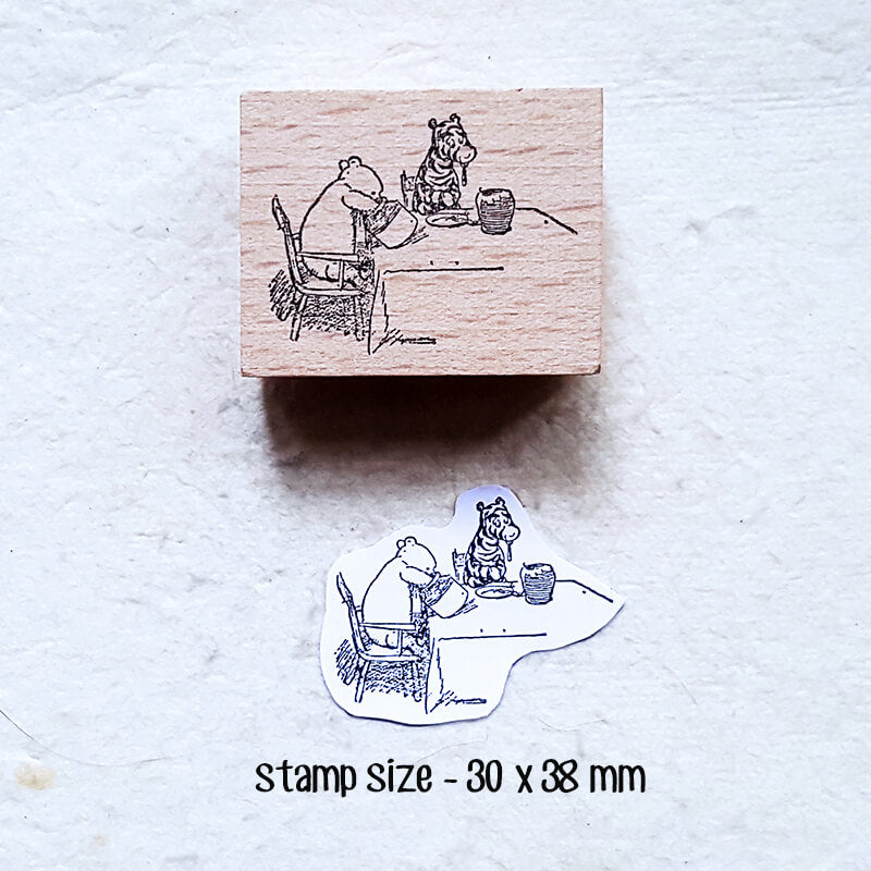 Little Bear Story Scrapbooking Wooden Stamp