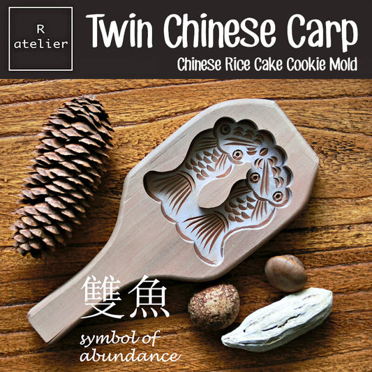 Double Chinese Carp Chinese Rice Cake Cookie Mold