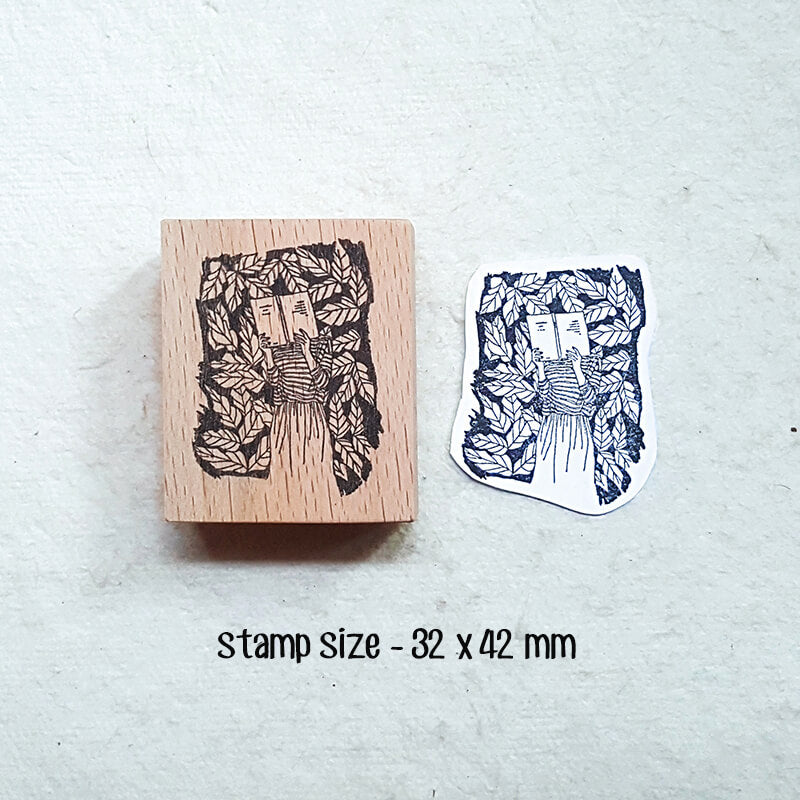 Stylish Girls Summer Fun Scrapbooking Wooden Stamp