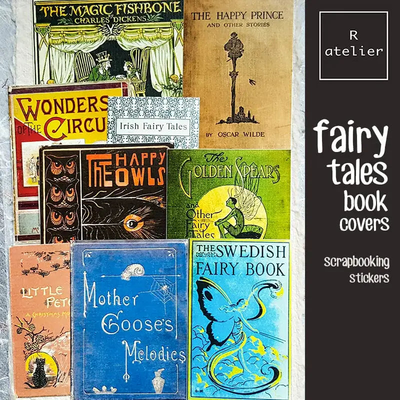 Fairy Tales Book Covers Scrapbooking Decorative Stickers