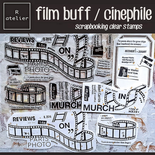 film buff cinephile Scrapbooking Clear Stamps