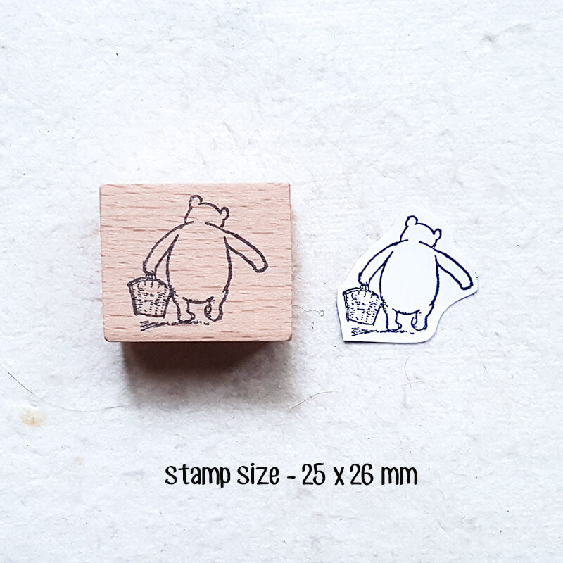 Little Bear Story Scrapbooking Wooden Stamp