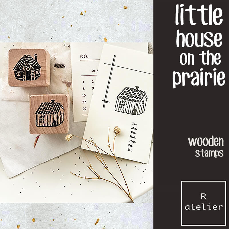 Little House on the Prairie Scrapbooking Wooden Stamp