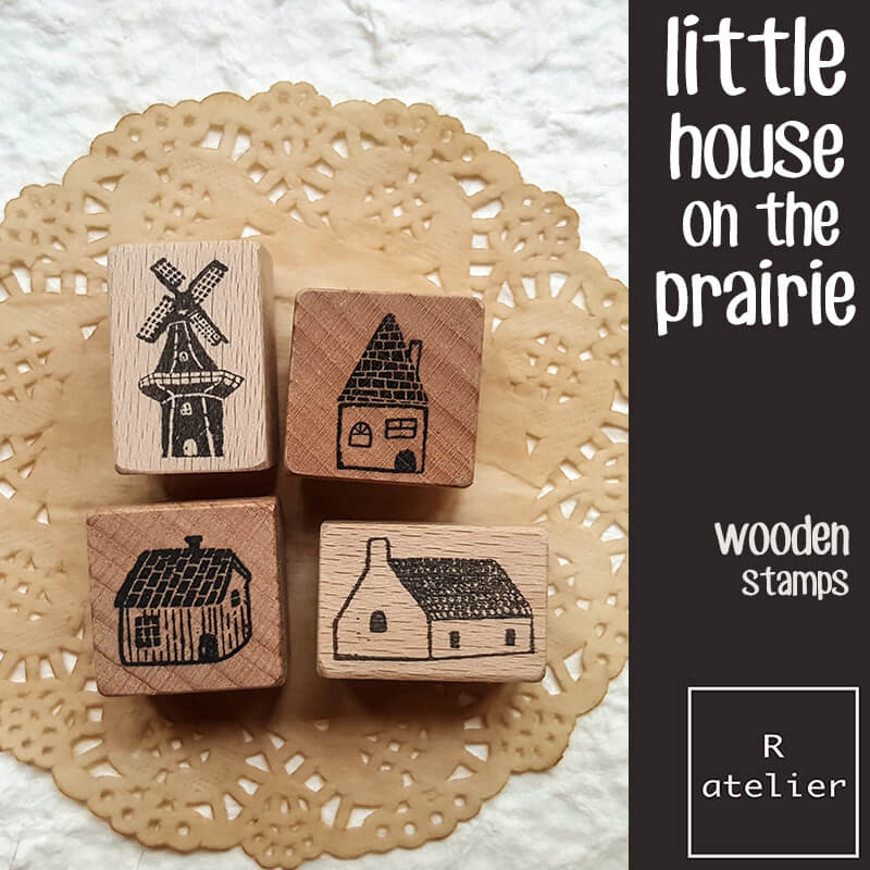 Little House on the Prairie Scrapbooking Wooden Stamp