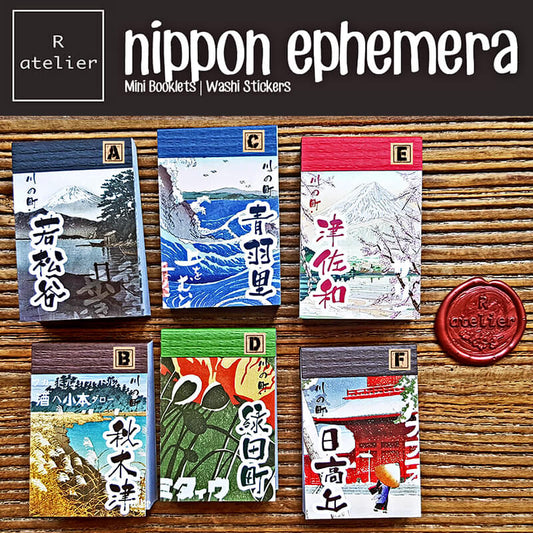 Nippon Japanese Ephemera | Washi Sticker Scrapbooking Booklets