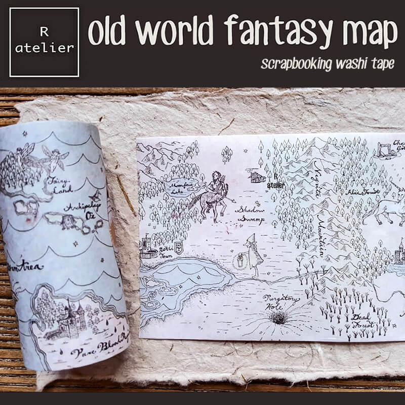 Old World Fantasy Map Scrapbooking Washi Tape