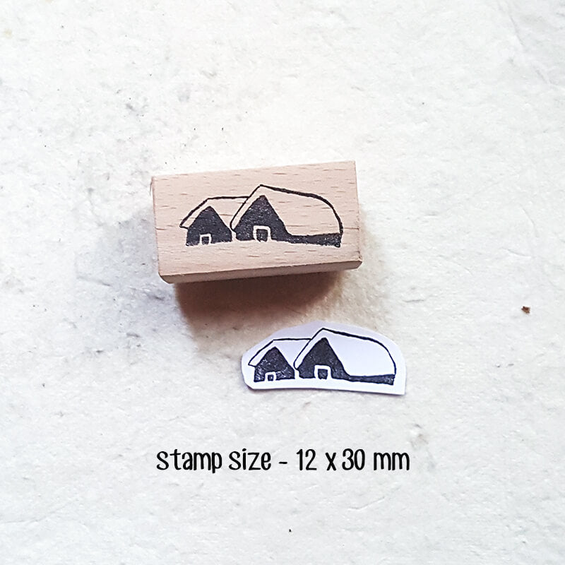 Outdoor Life Nature Autumn Camping Scrapbooking Wooden Stamp