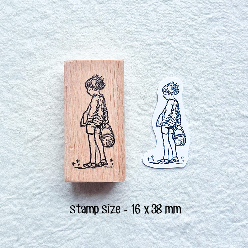 Childhood Nostalgia Memories Scrapbooking Wooden Stamp