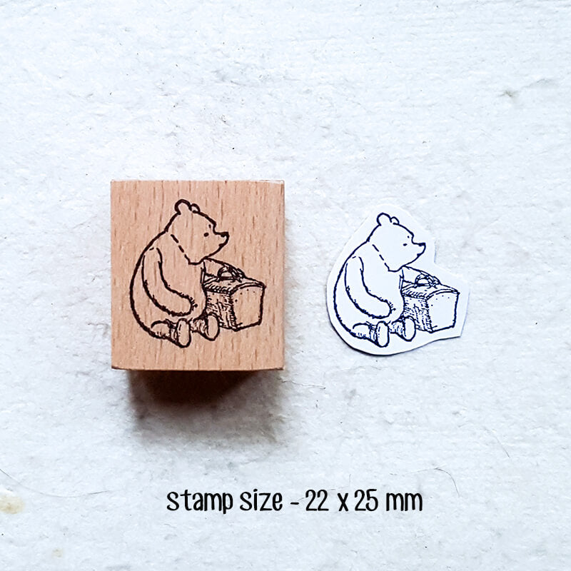 Little Bear Story Scrapbooking Wooden Stamp