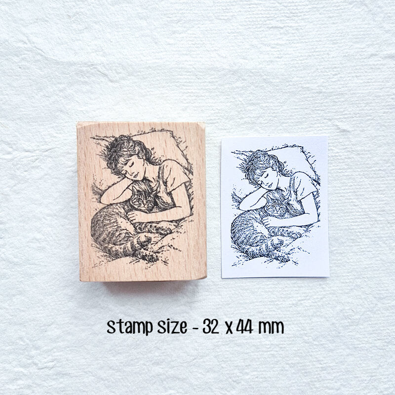 Daily Life Me Time Scrapbooking Wooden Stamp