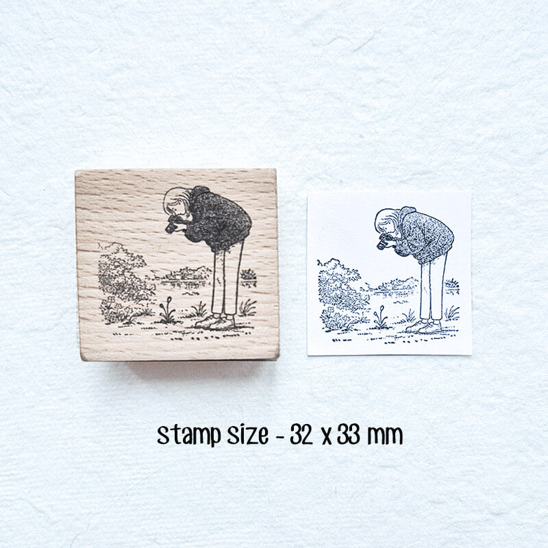 Daily Life Me Time Scrapbooking Wooden Stamp