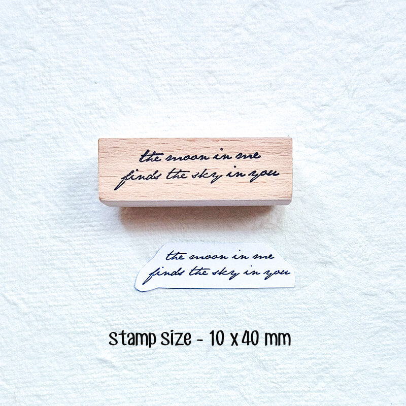 Literary Romantic Love Quotes Scrapbooking Wooden Stamp