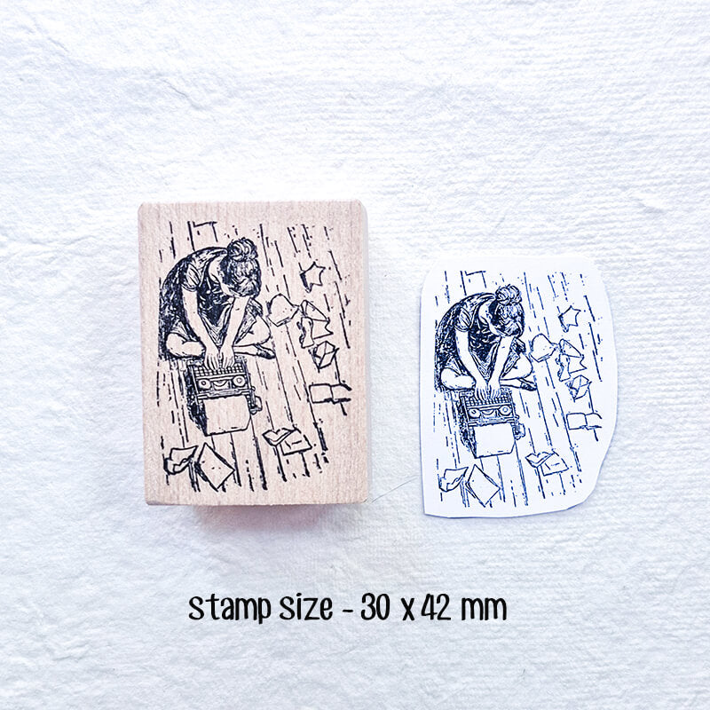 Favorite Pastimes Self-Care Me Time Scrapbooking Wooden Stamp