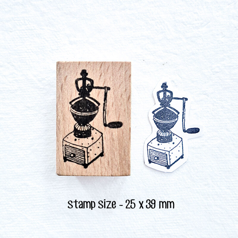 Coffee Lovers Scrapbooking Wooden Stamp