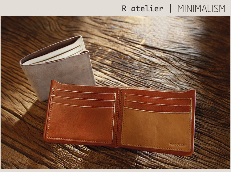 Minimalist Leather Bifold Wallet