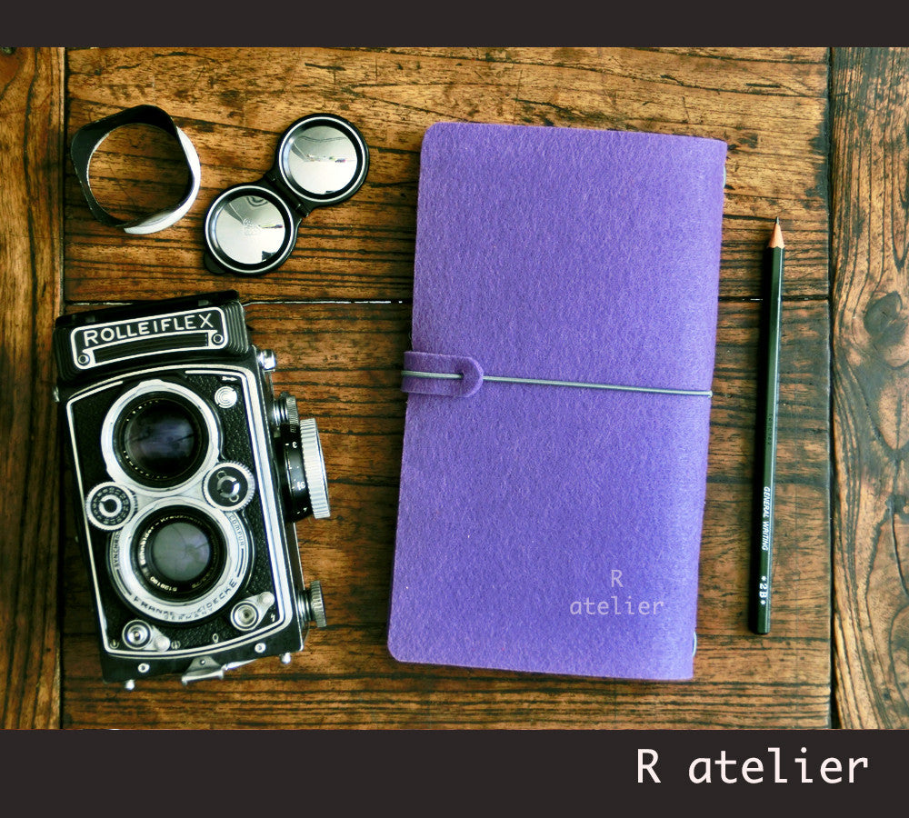 Midori Traveler's Notebook | Felt Journal Cover | Standard Size Starter Kit