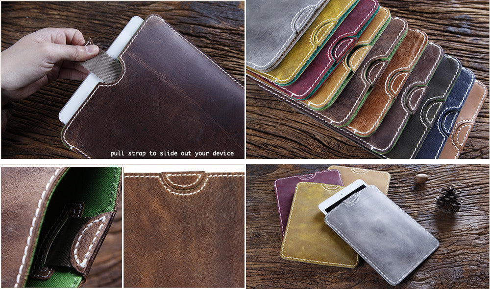 Handmade iPad Leather Sleeve | Tablet Portfolio / Case / Sleeve