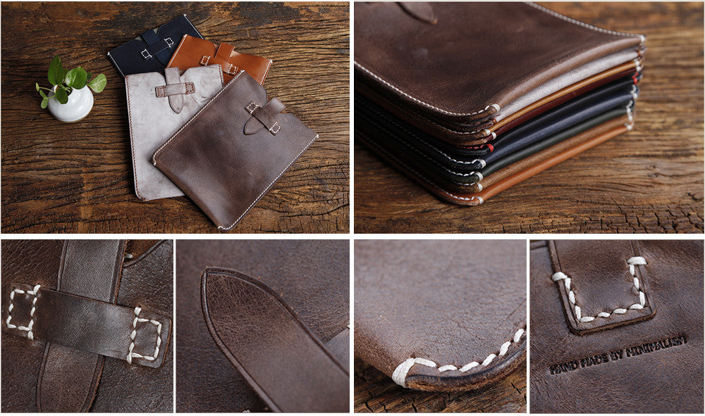 Handmade iPad Mini Leather Sleeve | Tablet Portfolio / Case / Sleeve