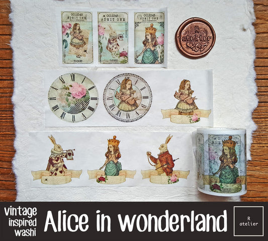Alice in wonderland Washi