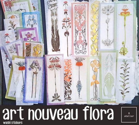 Art Nouveau Flora | Washi Stickers