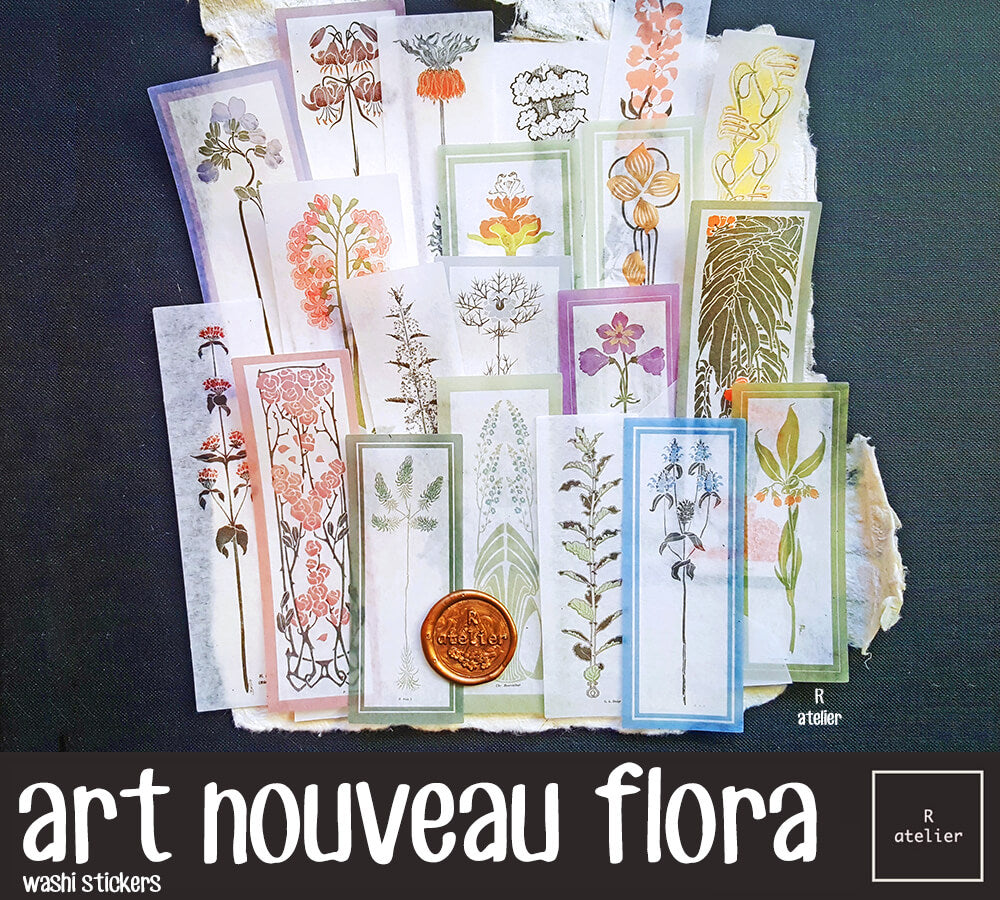 Art Nouveau Flora | Washi Stickers