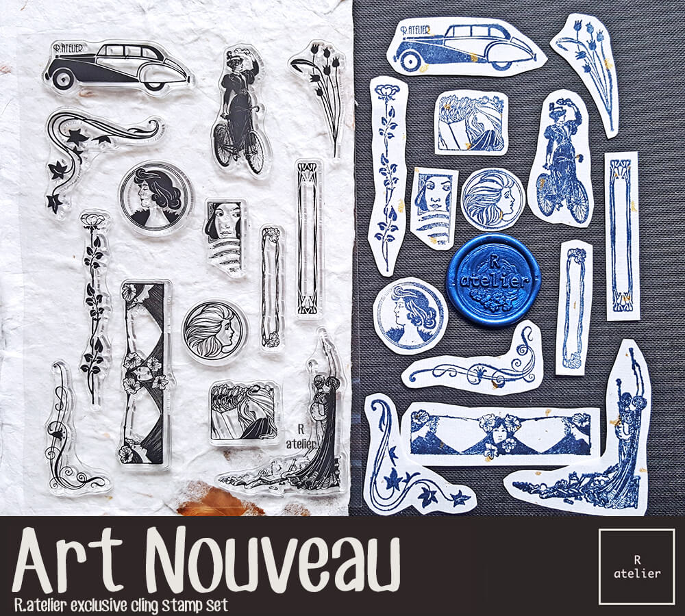 Art Nouveau | Cling Stamps Set (R.atelier Exclusive)