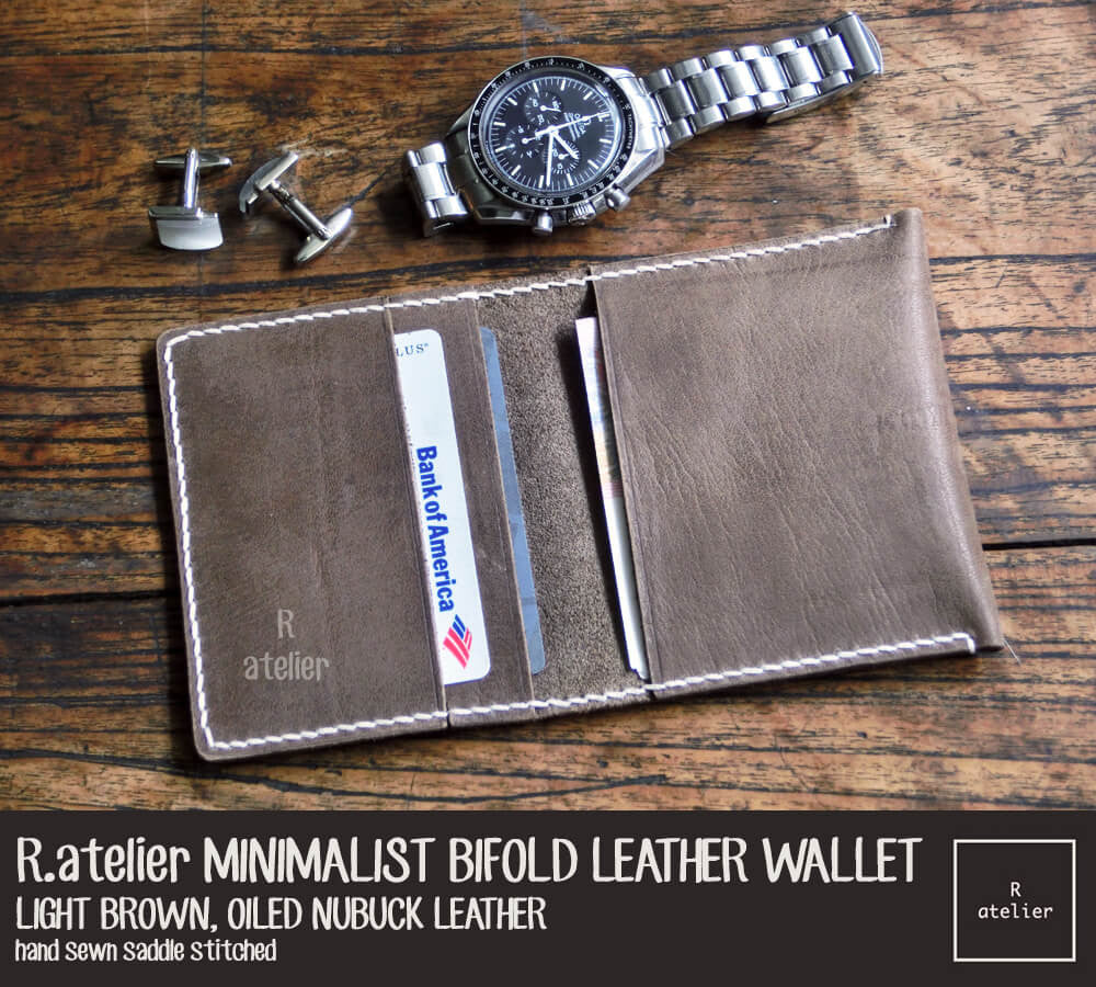 Minimalist Leather Bifold Wallet