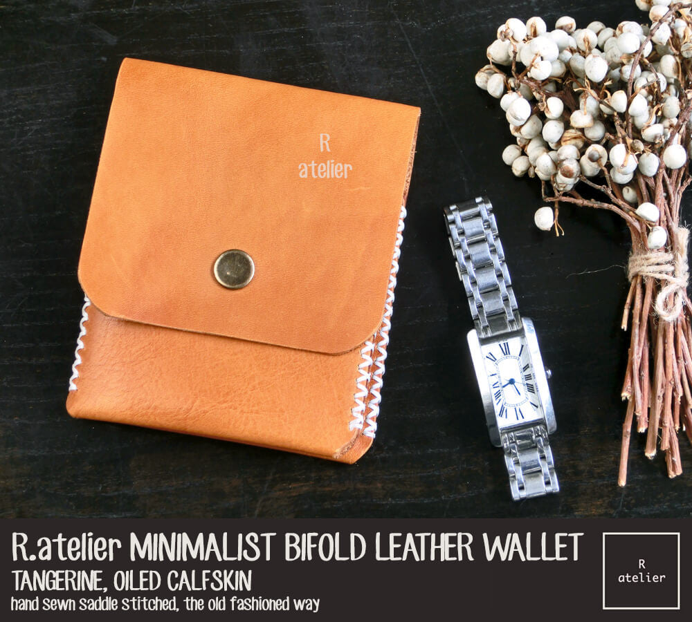 R.atelier Minimalist Leather Bifold Wallet