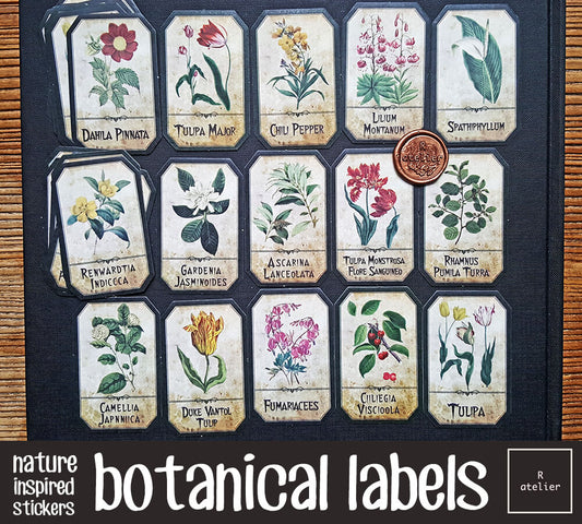 Botanical Labels Stickers