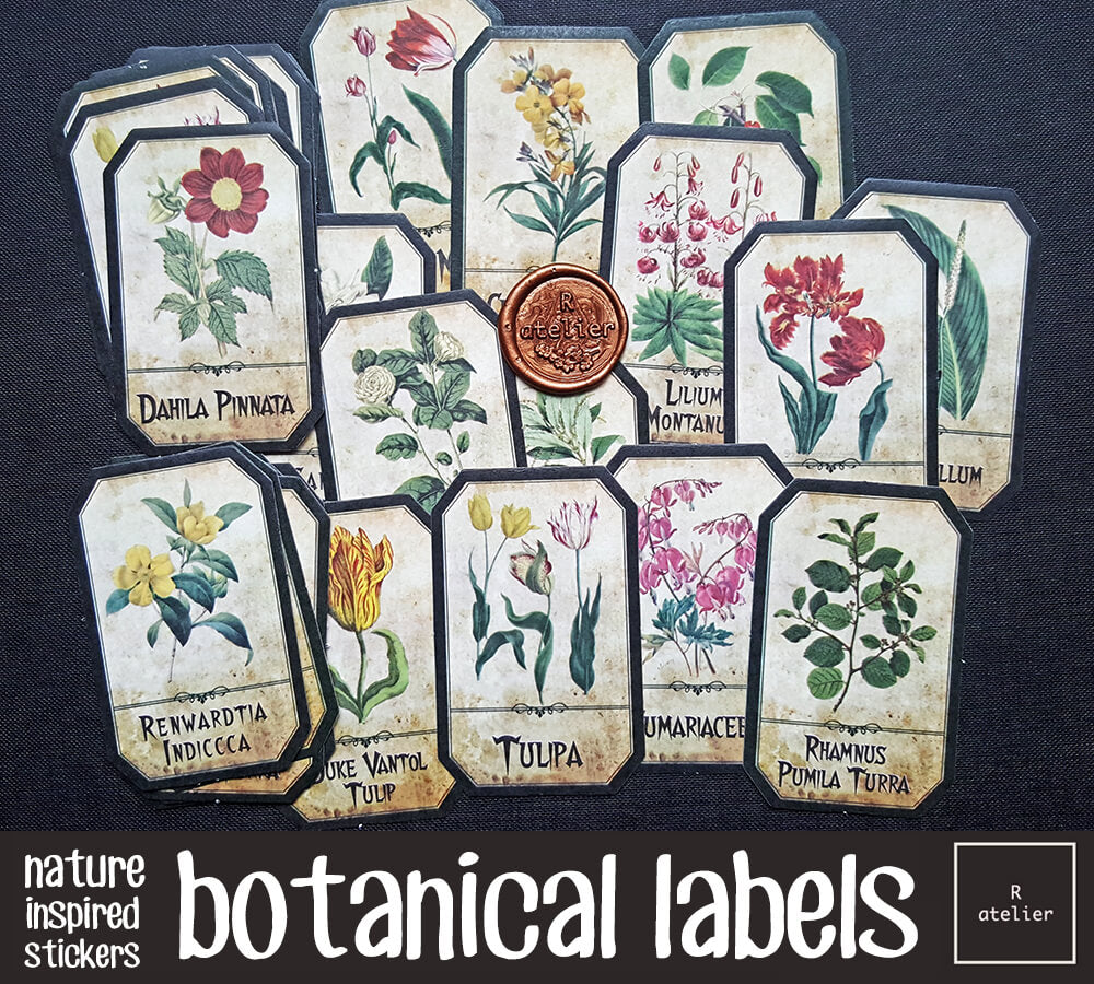 Botanical Labels Stickers