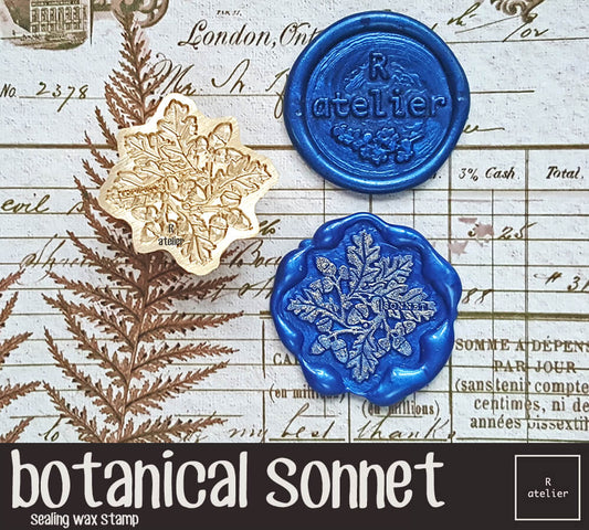 Botanical Sonnet wax seal stamp