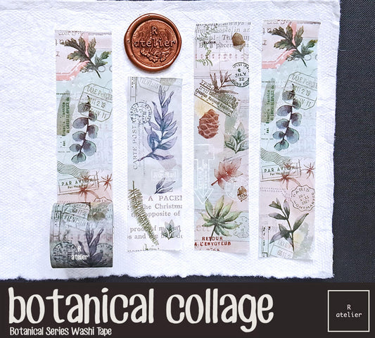 botanical collage Washi