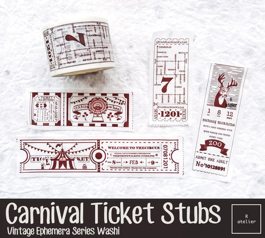 Carnival Ticket Stubs Washi