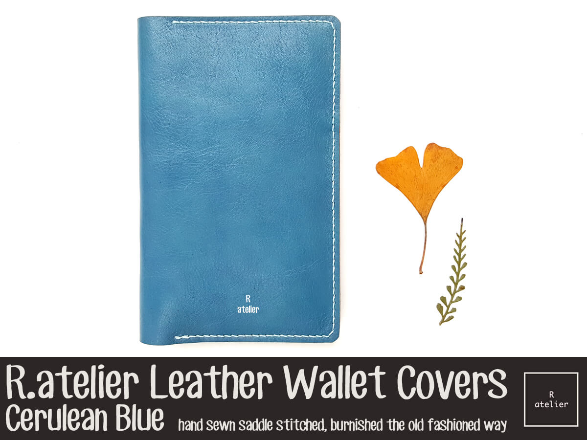 R.atelier Leather Wallet Cover | Cerulean Blue